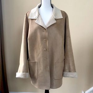 Avenue Faux Shearling Coat (Size 18/20)